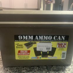 9mm Storage Can - Like New - Holds 1,000!