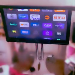 samsung pn50a400c2d Perfect Very Large Screen tV W Beautiful Stainless Steel Stand And Mount
