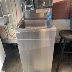  Stainless Steel Foot Pump Portable Sink