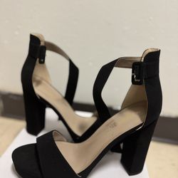 Elegant Black Women’s Heels(  Warn Once)