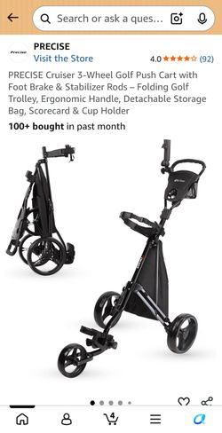 Golf push cart 3 wheel