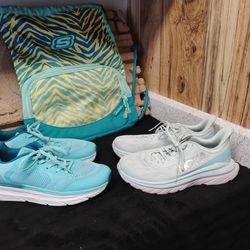 Women's Hoka & STQ Shoes and Backpack Bag