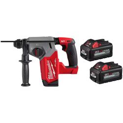 Milwaukee M18 1” Cordless SDS Plus Rotary Hammer & (2) 6.0 Ah High output batteries kit
