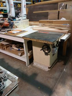 Vertical panel and table saw and double bag collector