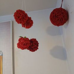 Rose Balls Fake Roses 