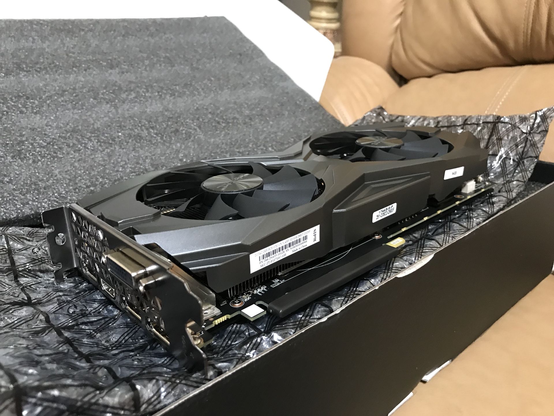 Zotac Nvidia GTX 1070 Ti Amp Edition for Sale in San Jose, CA