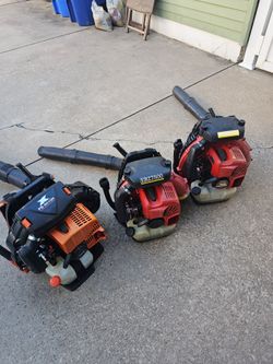 Redmax and echo leaf blowers