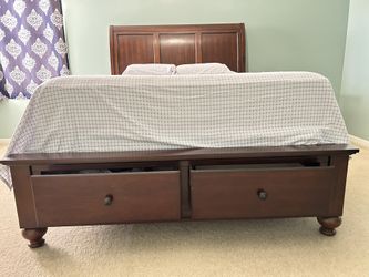 Queen Bed, Side Tables And Dresser - Like New Condition