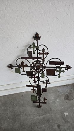 Farmhouse Style Wrought Iron Wall Sculpture