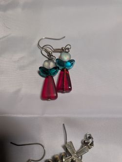 Angel bead earrings