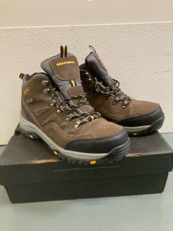 Sketchers men’s boots comfort foam waterproof