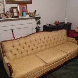 A Antique Loves Sofa And I Also Had A Chair That Go With It