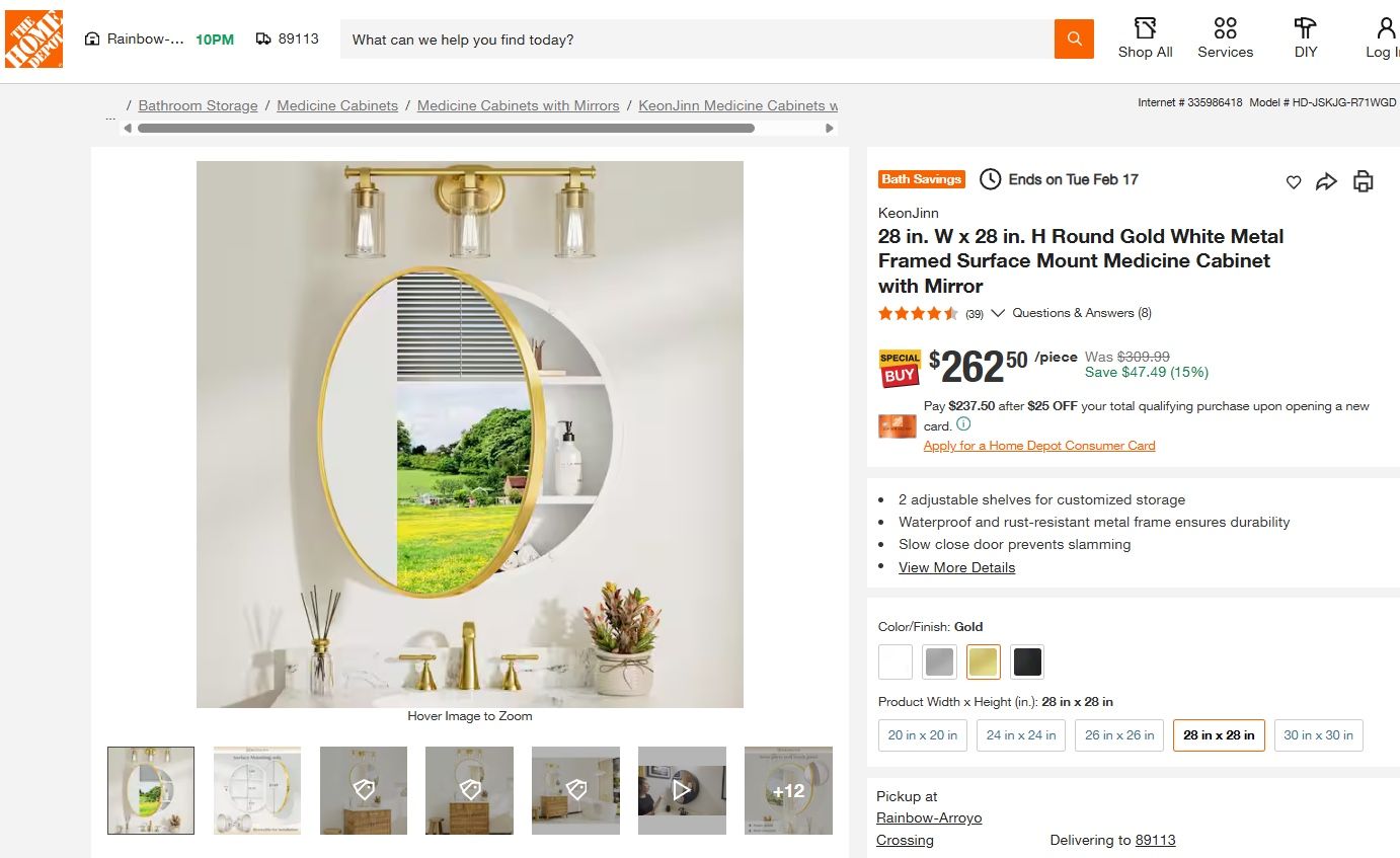 Bathroom mirror And Medicine Cabinet