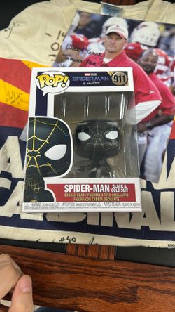 Spider Man Black And. Gold Suit Funko Pop