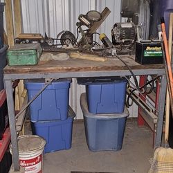Garage Table With Saw
