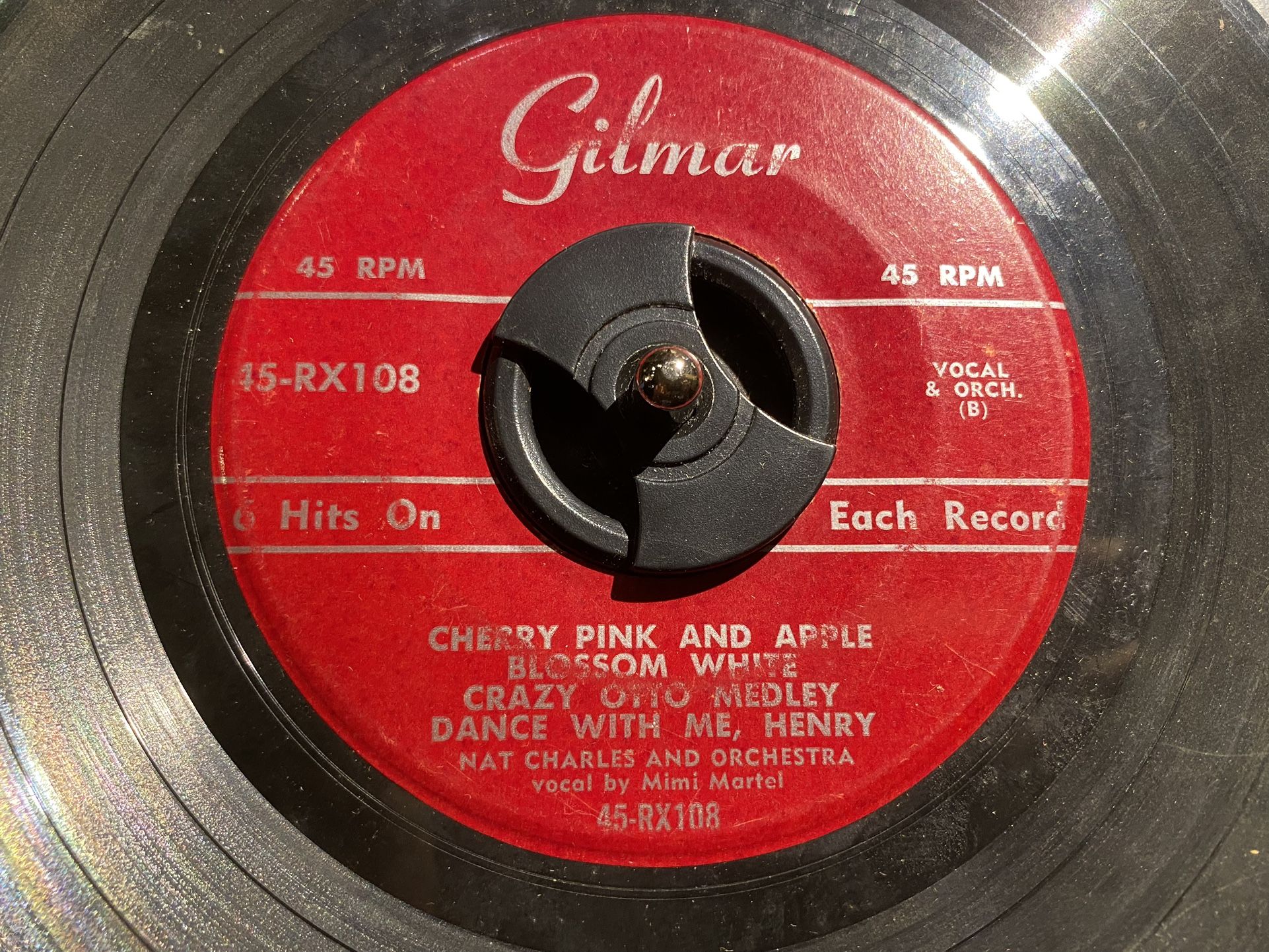 Rare Vintage Oldies Record Mimi Martel Nat Charles “Stardust Mambo” “Mambo#5” “Mambo Jambo” “Dance With Me Henry” 45rpm