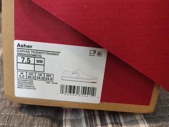 Vans Asher Canvas Slip-On Sneakers Size 7.5