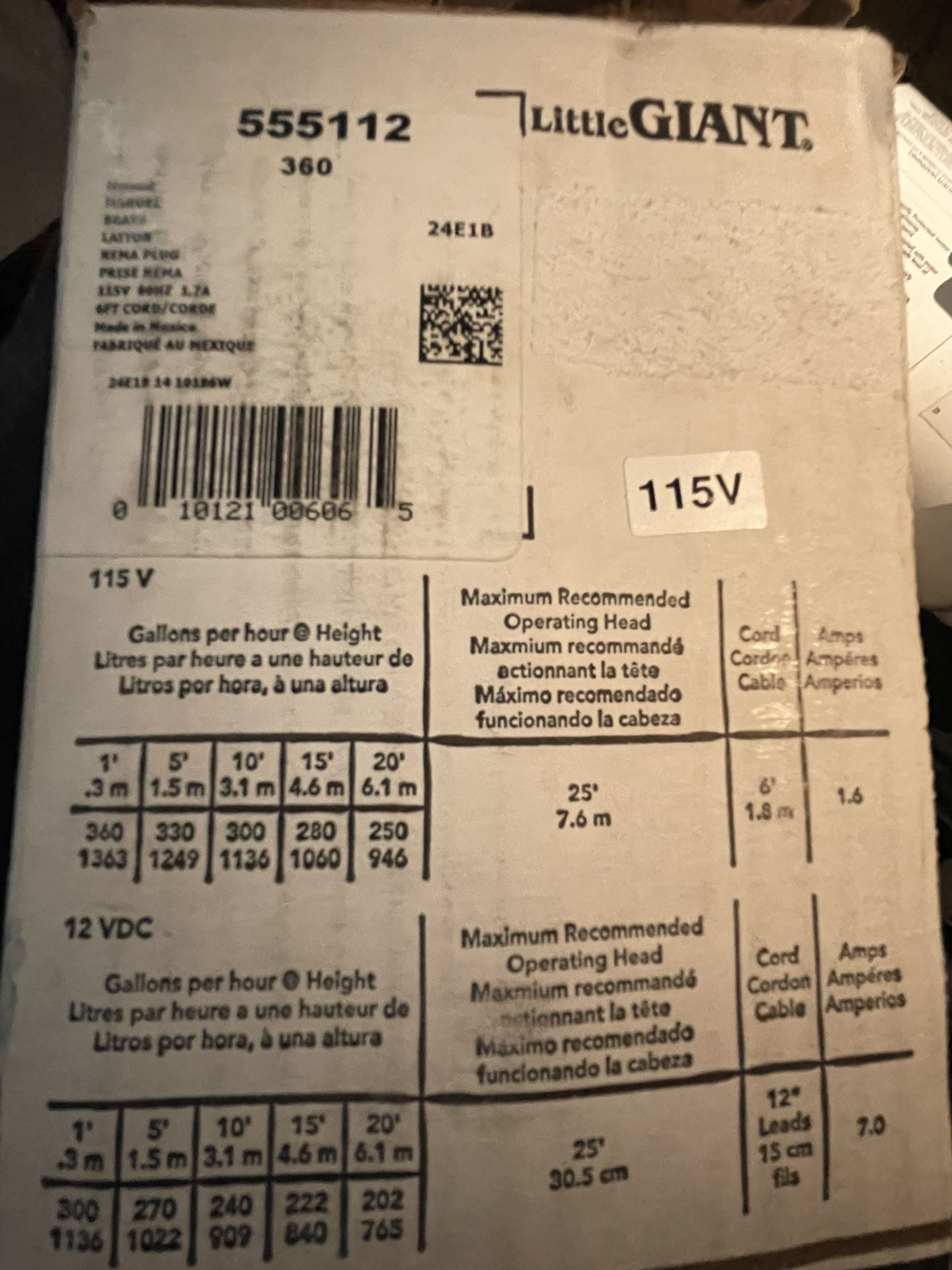 2 Little giant utility pump