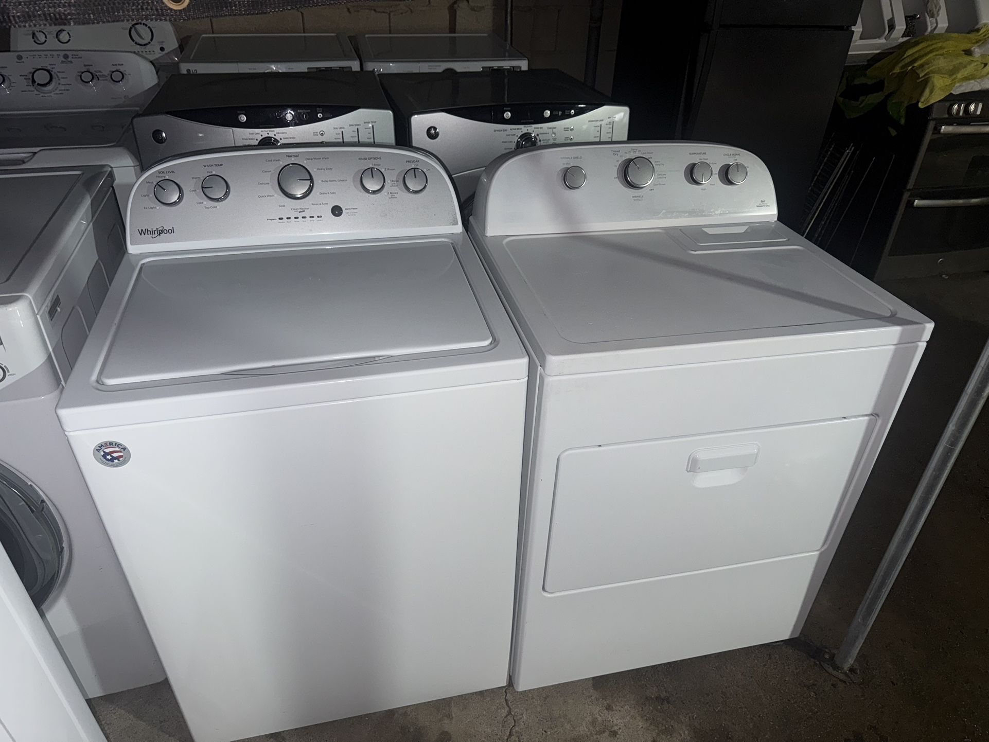 Whirlpool Washer And Electric Dryer With Removable Agitator 3.8&7.0 Cuft 
