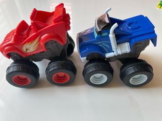 Blaze and Crusher Slam and Go cars