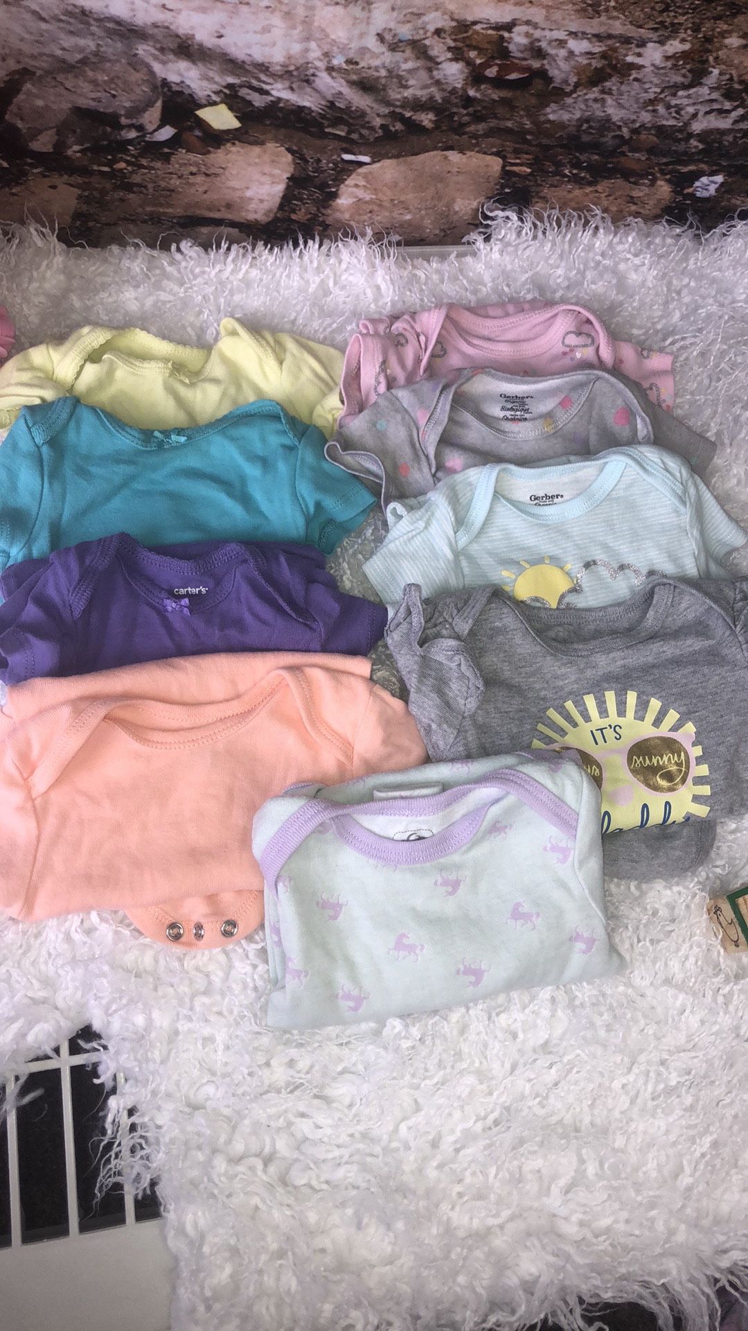 Carters & other brand onesies lot