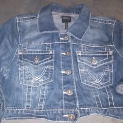 Juniors/ Womens Size Xl Denim Jacket 