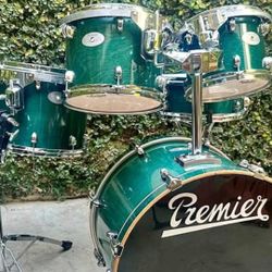 Premier Artist Birch 10"12"14" Sn 14x5 & Bass 22"X18