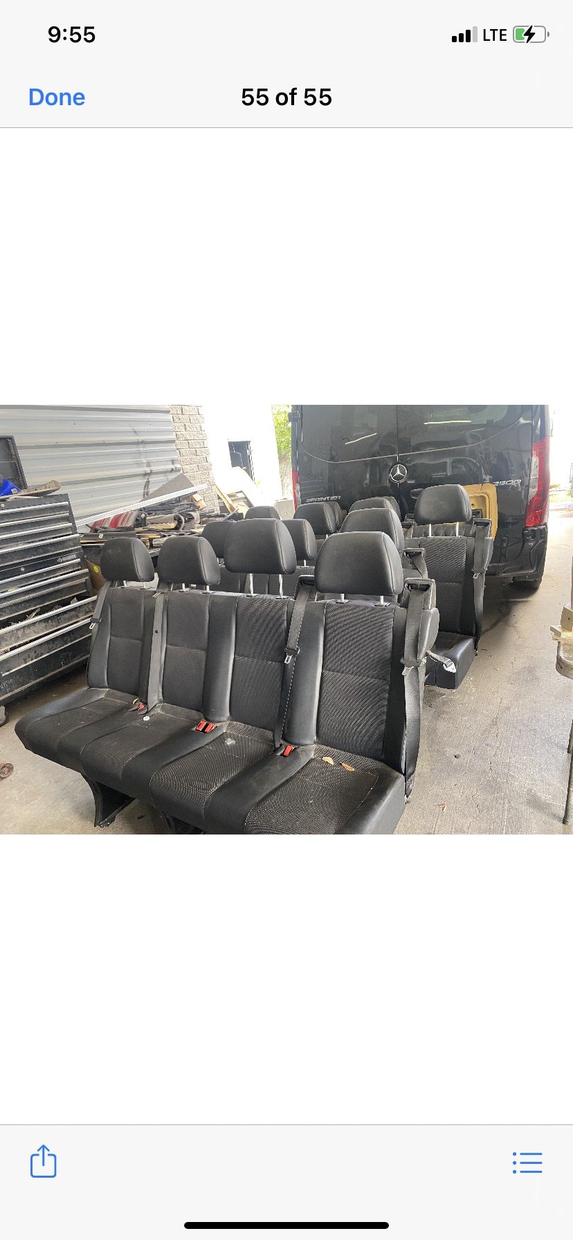 Mercedes Sprinter Van Seats