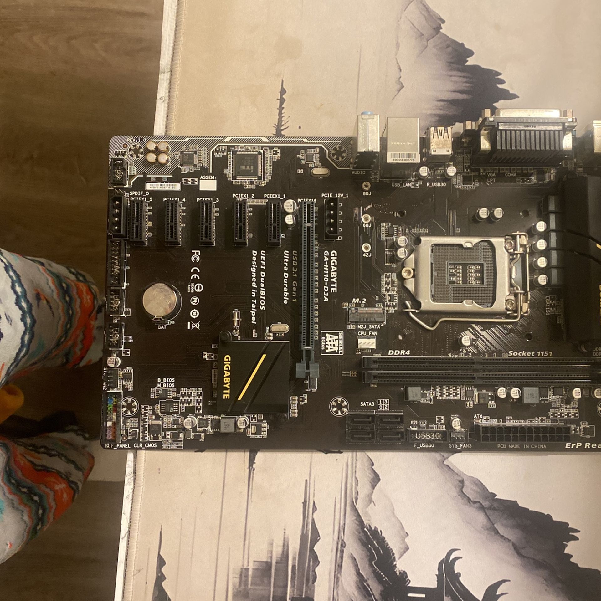 GIGABYTE GA H110 D3A Motherboard Computers & Accessories