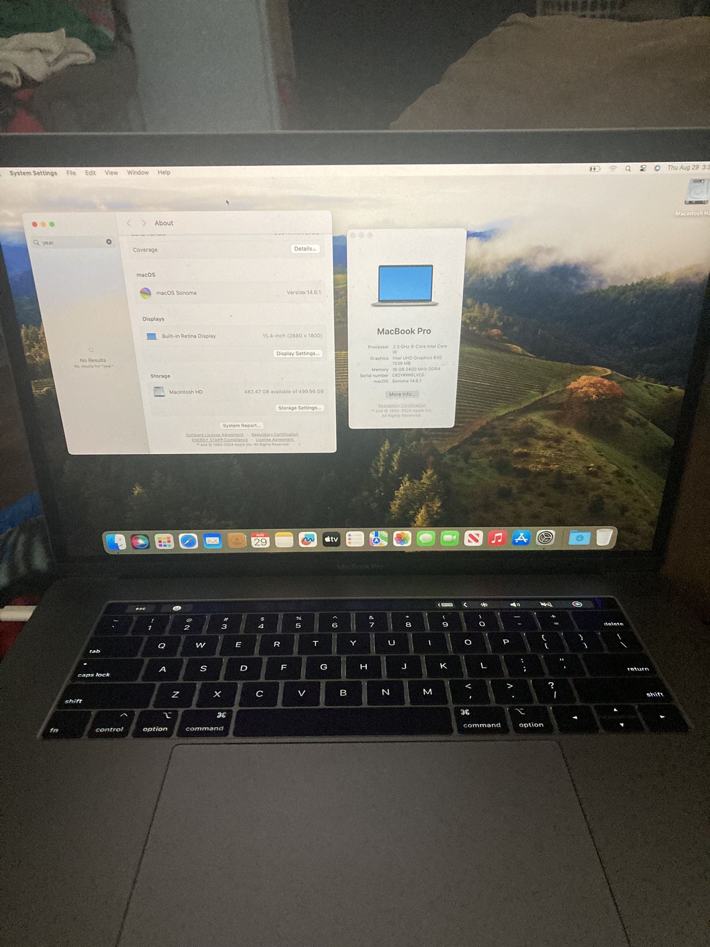 2019 15.4-inch MacBook Pro