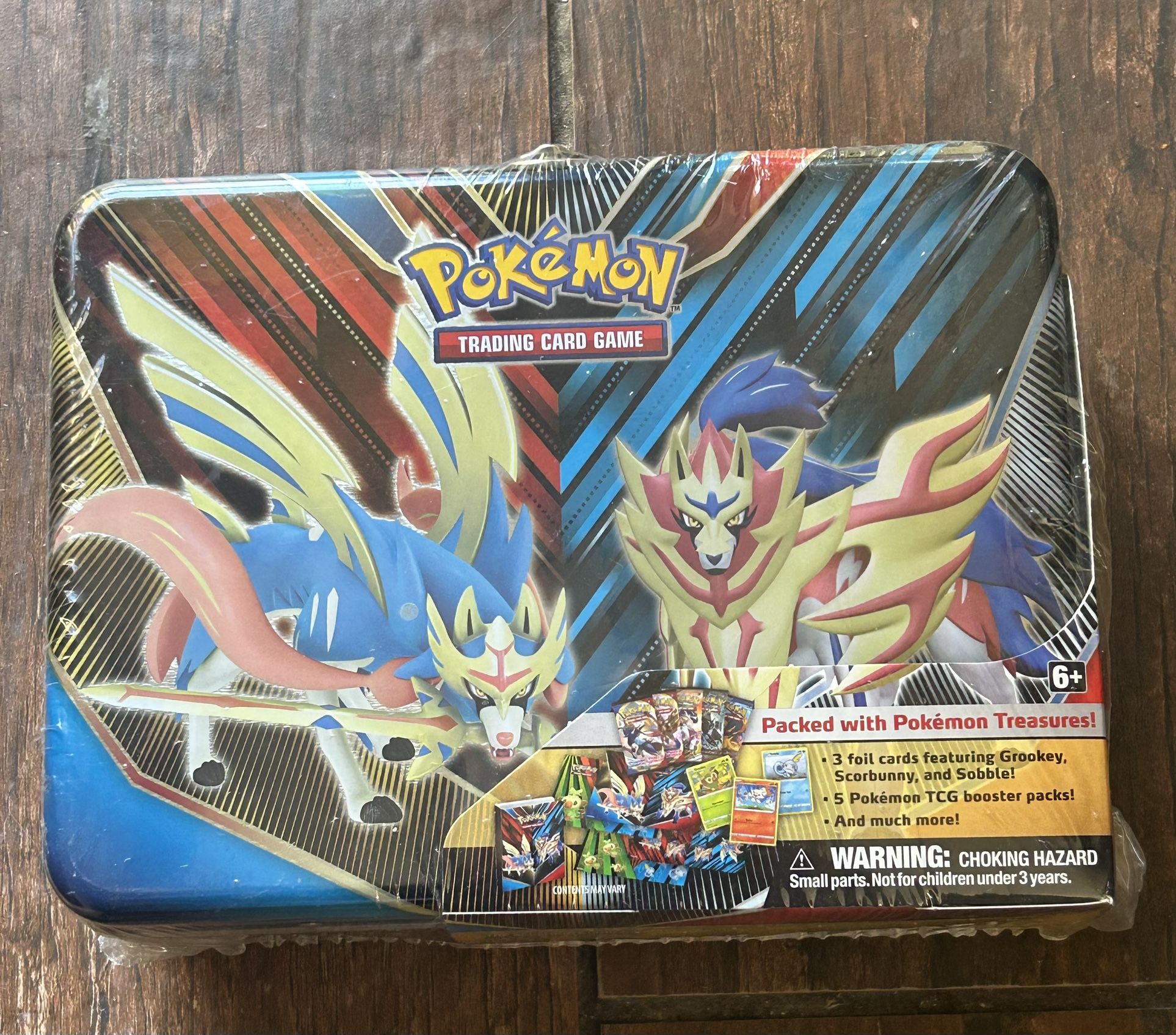 Pokemon TCG 2020 Spring Collector's Chest Lunch Box Tin Sword & Shield  SEALED