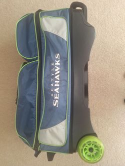 KR Strikeforce Seattle Seahawks 3-ball Roller Bowling Bag