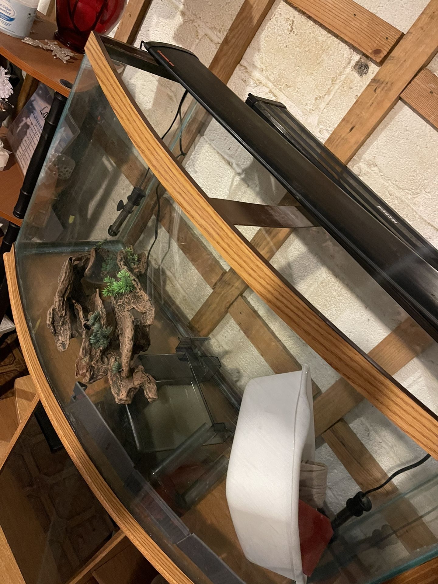 55 Gal Tank And Stand And Top /light
