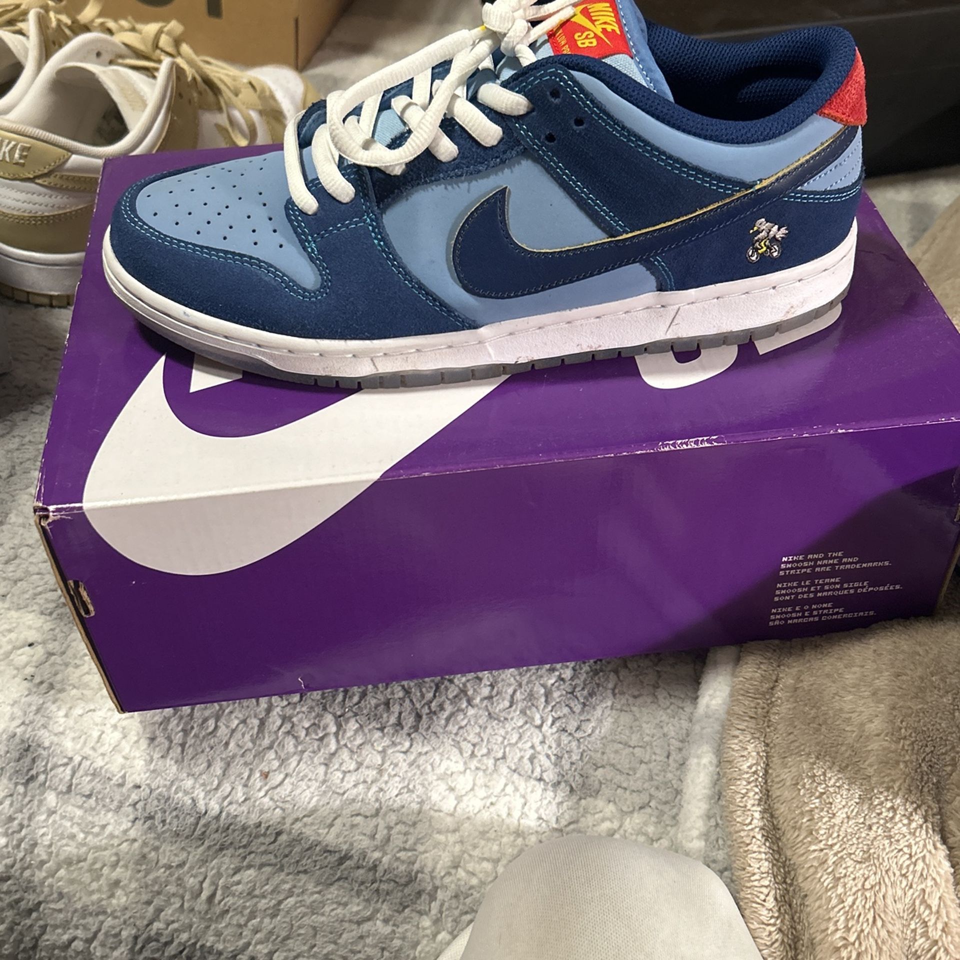 Nike SB Dunk low Pro why so sad size 9 and a half