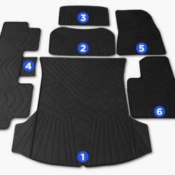 Tesla Model 3 All-Weather Floor Mats – Full Set (2021–2022 Models)
