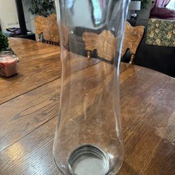 Tall Glass Flower Vase 