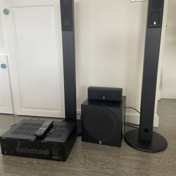 Speakers+ Subwoofer + AV Receiver 