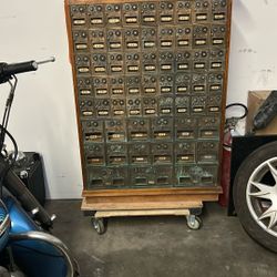 Antique post office box from Rancho, Santa Fe post office circa 1900s