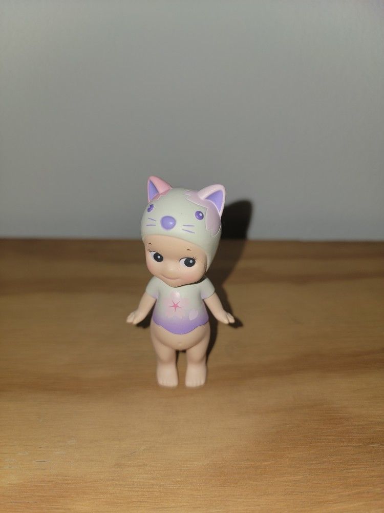 SONNY ANGEL NIGHT CHERRY BLOSSOM CAT SELLING $22 OR TRADE