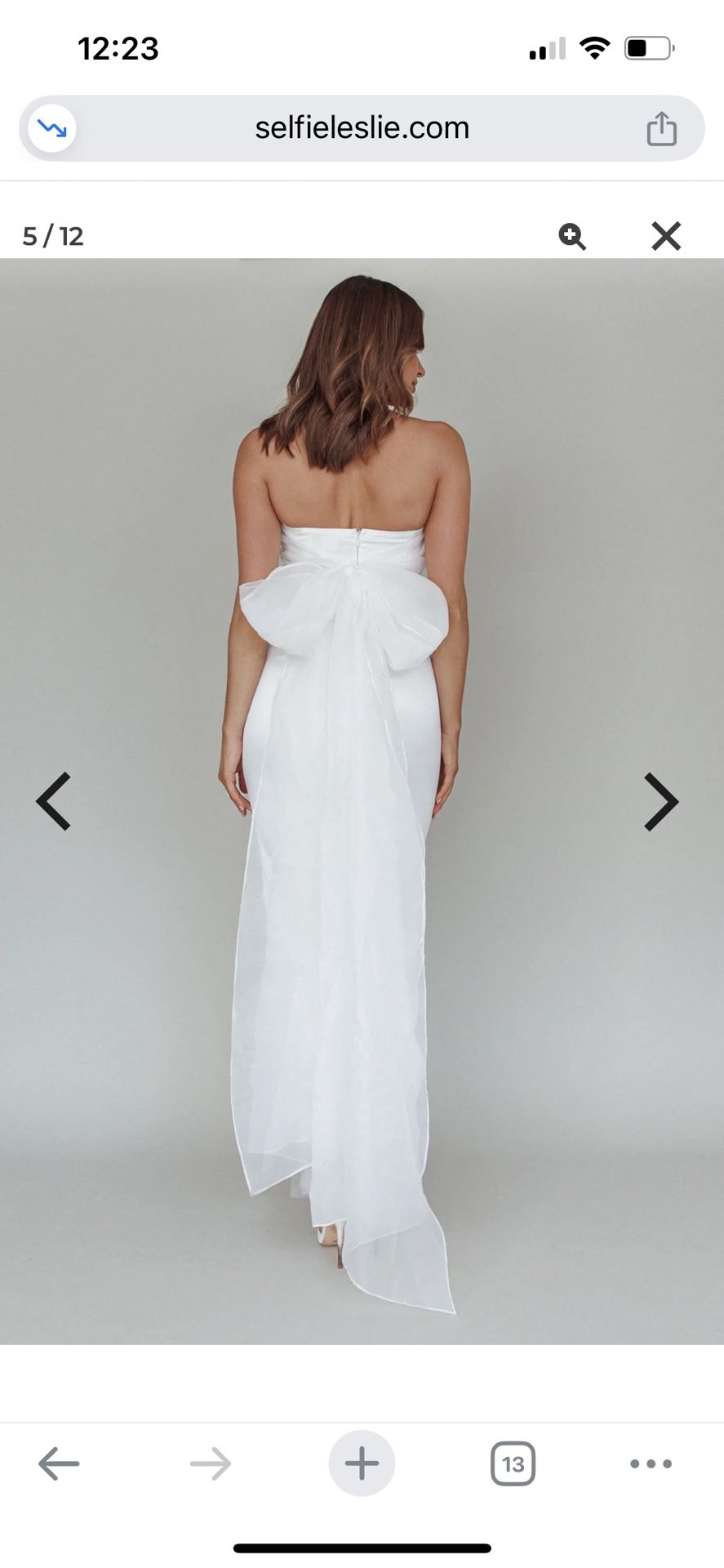 Selfie Leslie Always And Forever Bow Back Midi Dress
