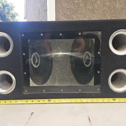 Speaker Box W/2 Bazooka EL1204 12" Subwoofer Speakers