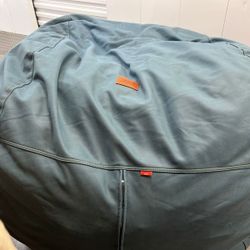 Cordaroys King Size Beanbag (Slate Blue, Faux Leather, Waterproof Protector Included)