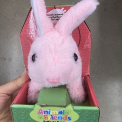 NWT Remote Control Bunny With Leash