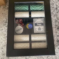 Poker Set Chips, Cards, Dice