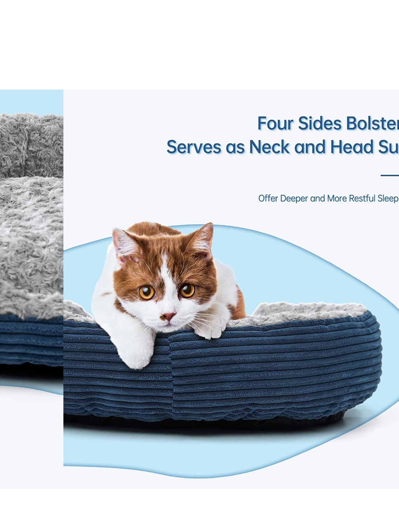 Dog Bed Low Leading Edge - Breathable Soft Plush Pet Bed, Machine Washable Dog Couch, Waterproof Nonskid Orthopedic Dog Bed