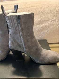 Alexander Wang Dark Gray Denim Boots