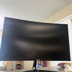 SAMSUNG 27" Class Curved 1920x1080 VGA HDMI 60hz 4ms AMD Freesync HD LED Monitor - LC27F396FHNXZA