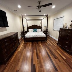 Master King Bedroom Set Wood - Juego De Cuarto King 