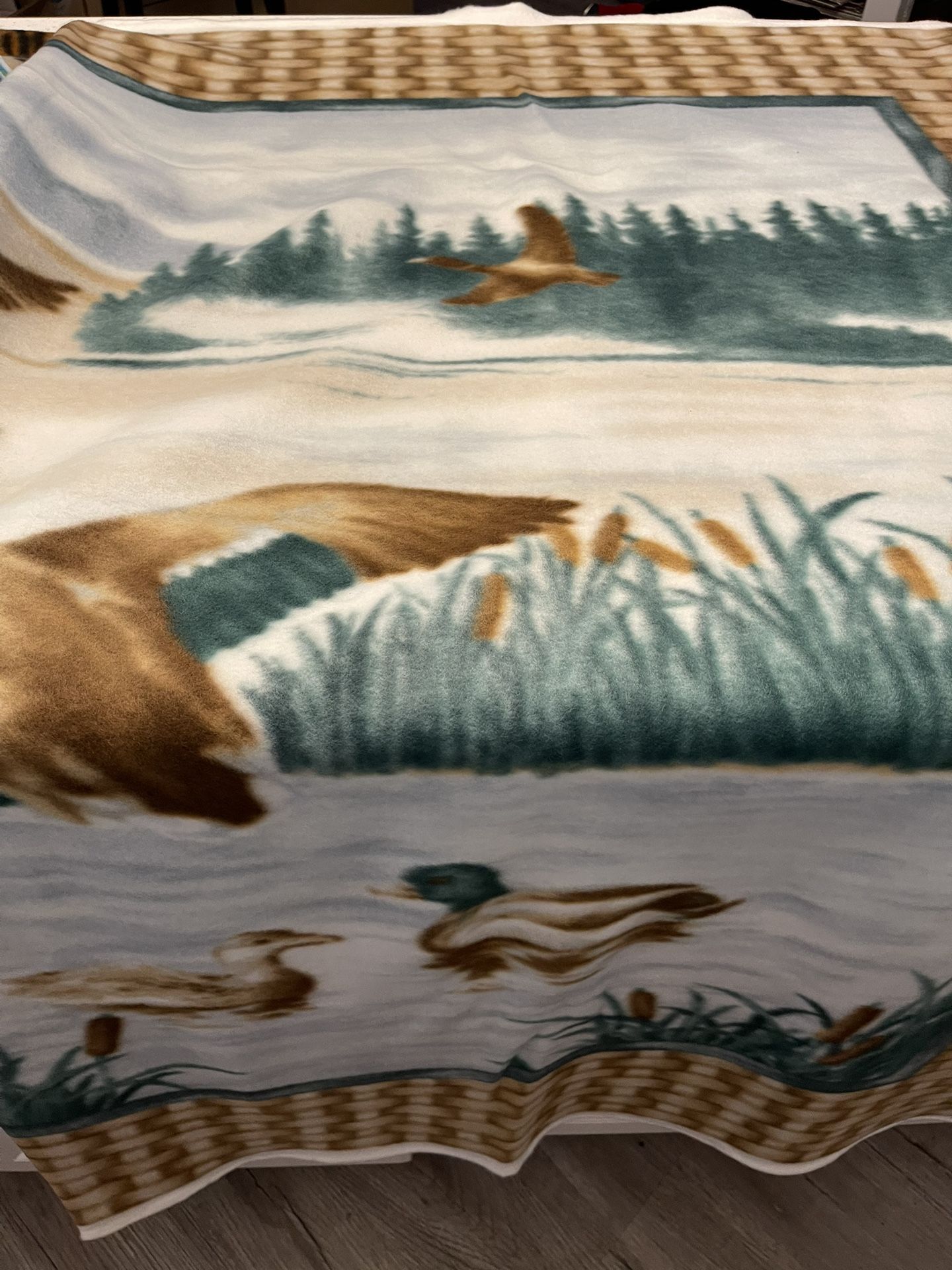 Beautiful Duck Fleece To Make A Blanket
