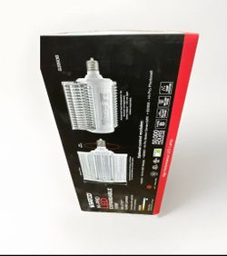 Satco 110w LED Hi-lumen shoe box style lamp fixture 3000K Mogul Base 100-277V